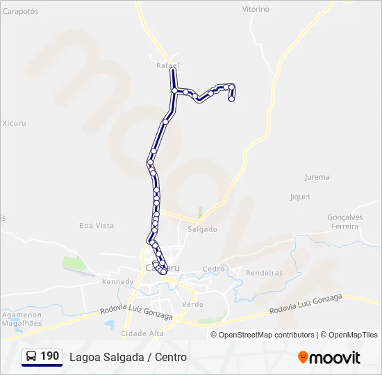 190  Line Map