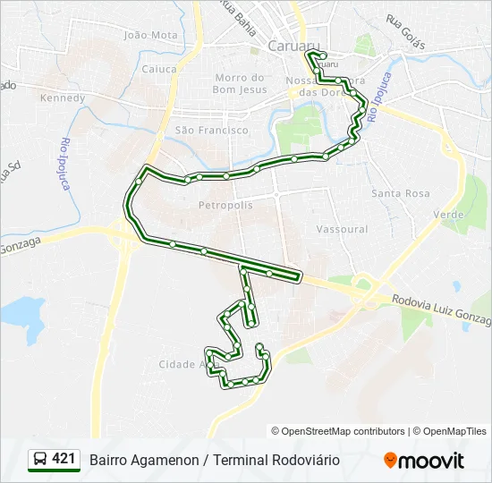 421  Line Map