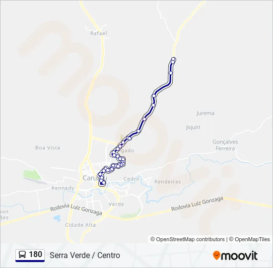 180  Line Map