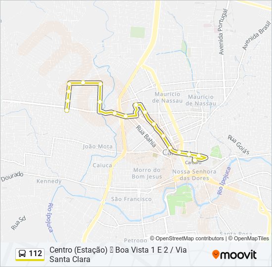 112 Route: Schedules, Stops & Maps - Centro (Estação) Boa Vista 1 E 2 ...