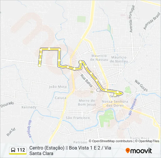 112 Bus Line Map