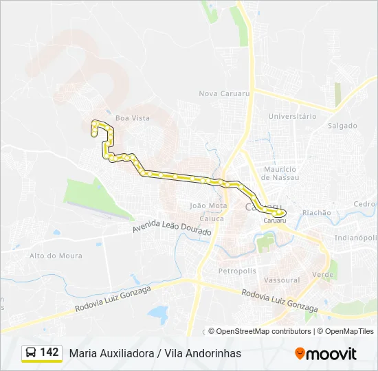 142 Bus Line Map