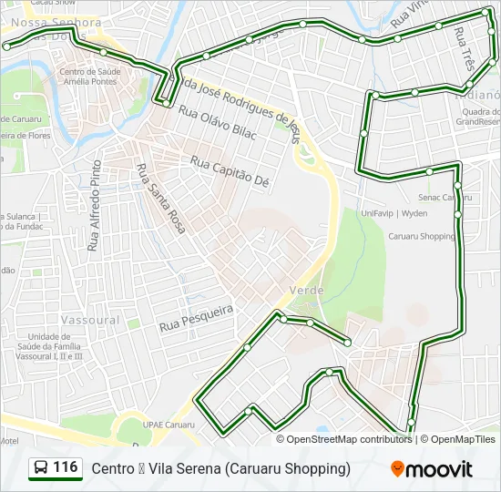 116 Bus Line Map