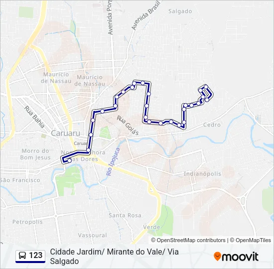 123 Bus Line Map