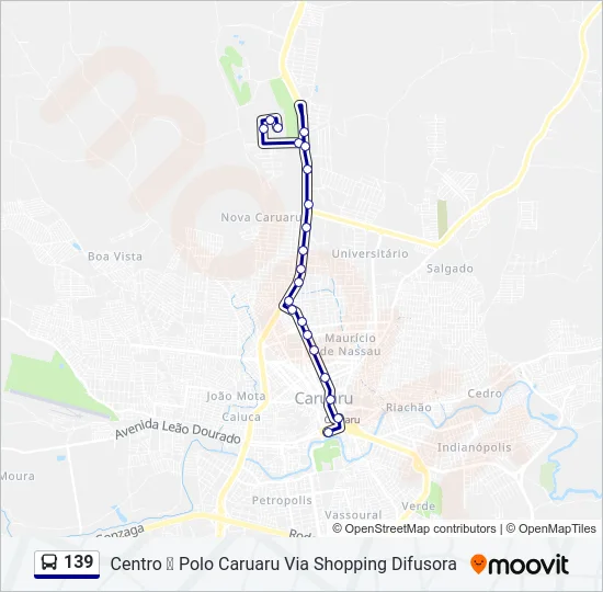 139 Bus Line Map