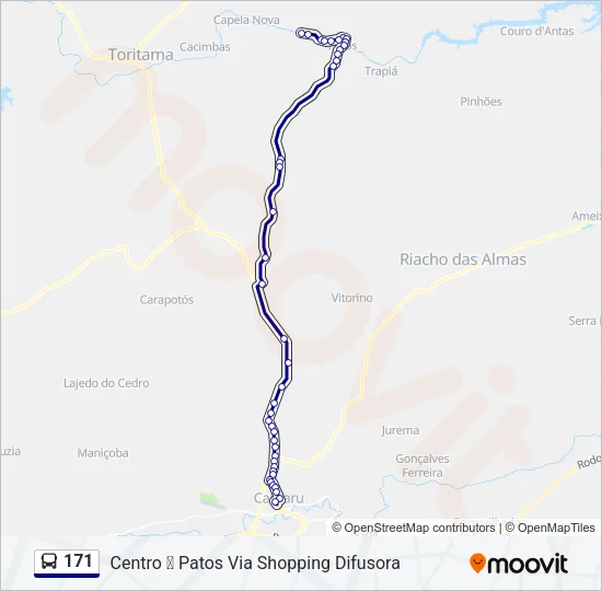 171 Bus Line Map