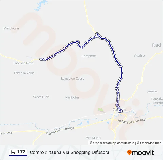 172 Bus Line Map