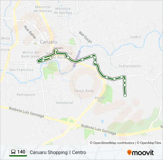 140 Bus Line Map