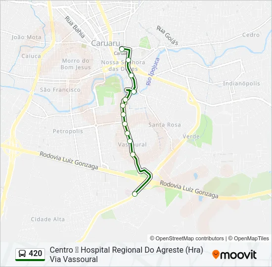420 Bus Line Map