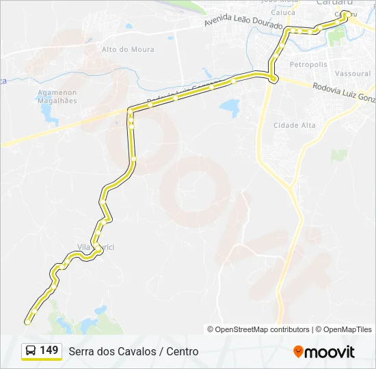 149 Bus Line Map