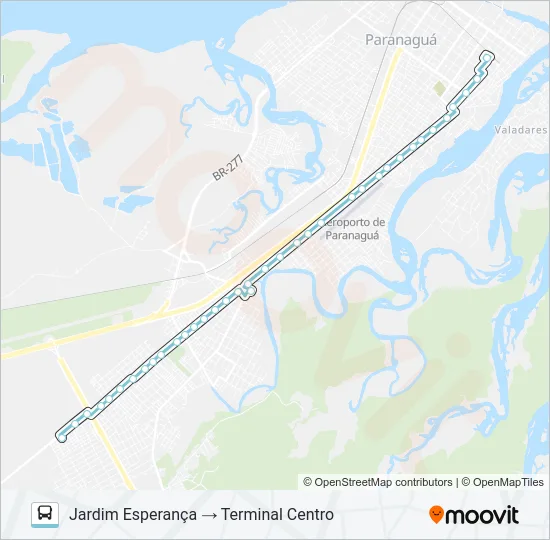 024 JARDIM ESPERANÇA Bus Line Map