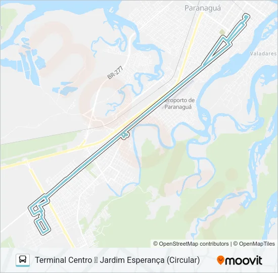 024 JARDIM ESPERANÇA Bus Line Map