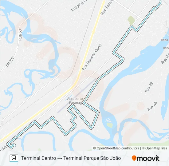 003 VILA SÃO VICENTE Bus Line Map