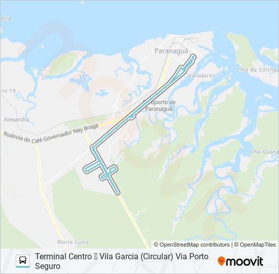 Mapa de 002 VILA GARCIA de autobús