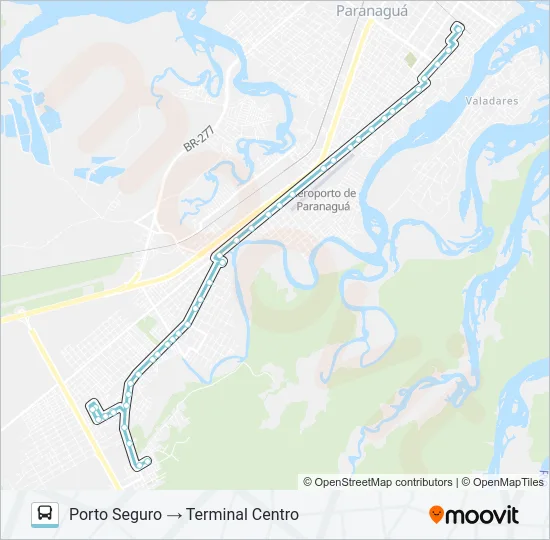033 PORTO SEGURO Bus Line Map