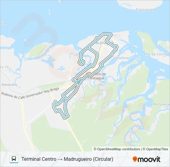 016 MADRUGUEIRO Bus Line Map
