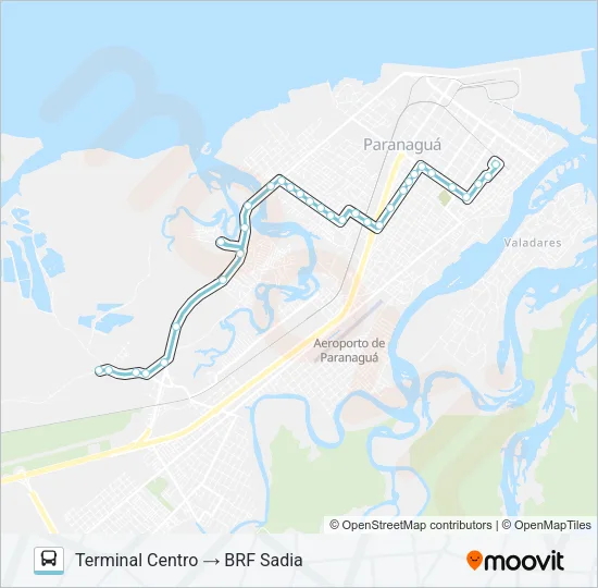 001 VILA SANTA HELENA Bus Line Map