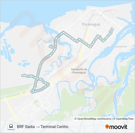 001 VILA SANTA HELENA Bus Line Map
