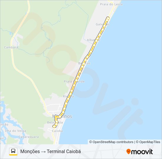 003 MONÇÕES Bus Line Map