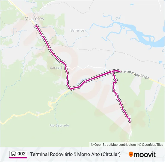 002 Bus Line Map
