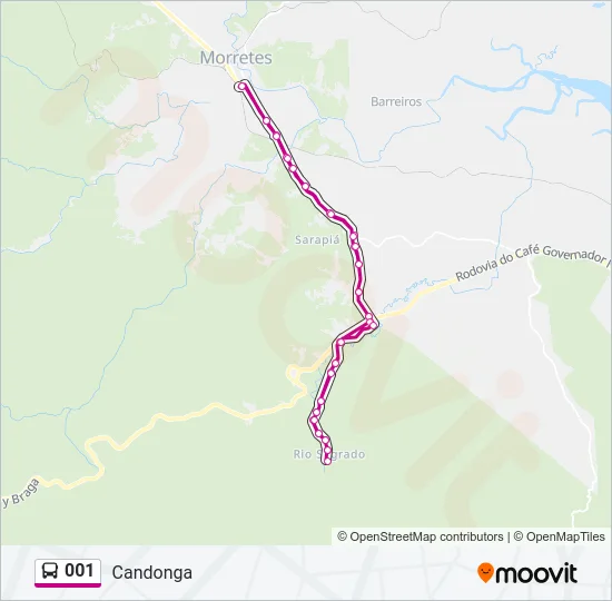 001 Bus Line Map