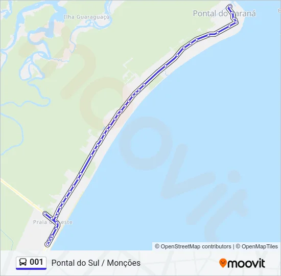 001 Bus Line Map