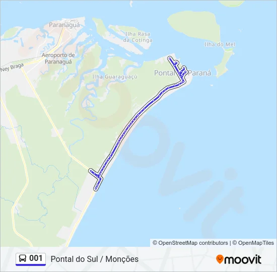 001 Bus Line Map