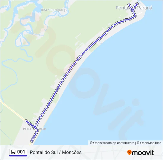 001 Bus Line Map