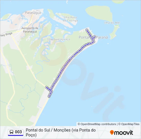 003 Bus Line Map