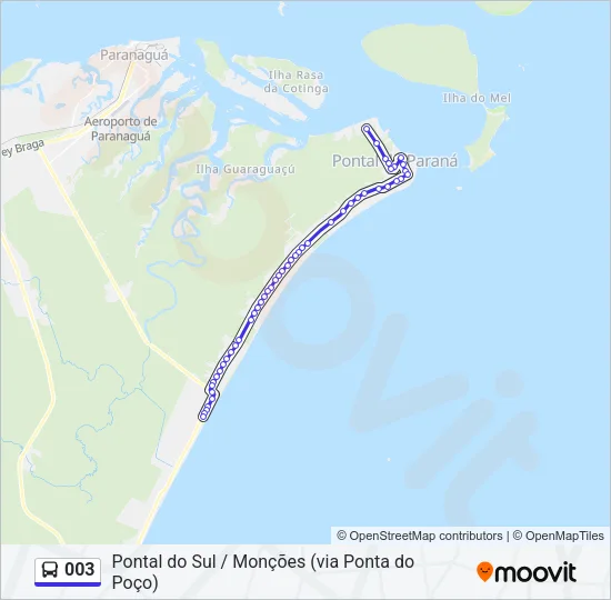 003 Bus Line Map