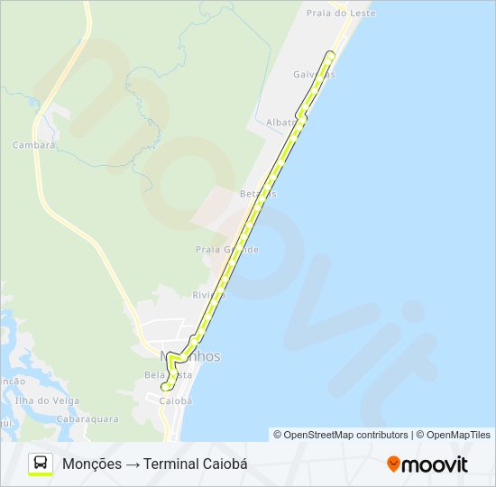 003 MONÇÕES / TERMINAL Bus Line Map
