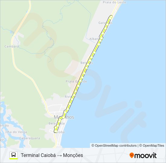 003 MONÇÕES / TERMINAL Bus Line Map