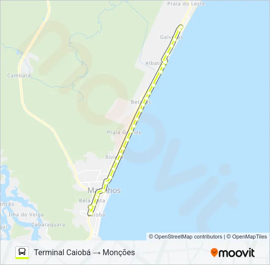003 MONÇÕES / TERMINAL Bus Line Map