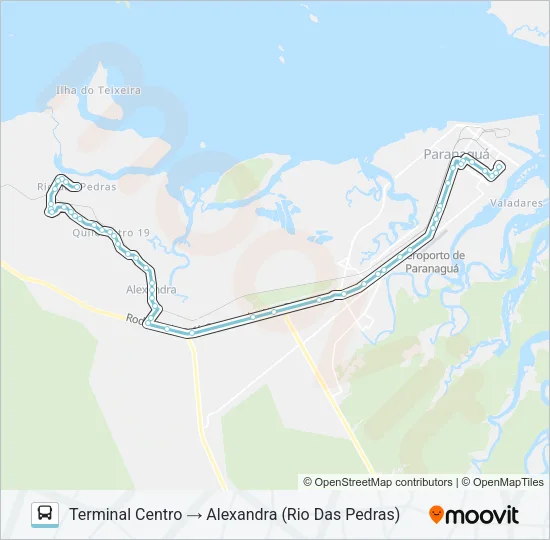 011 ALEXANDRA (VIA BR 277) Bus Line Map