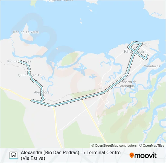 011 ALEXANDRA (VIA BR 277) Bus Line Map