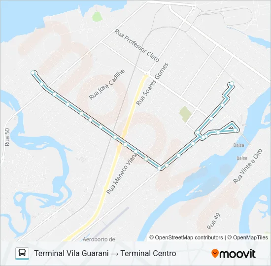 013 CAIS / RODOVIÁRIA (CIRCULAR) Bus Line Map