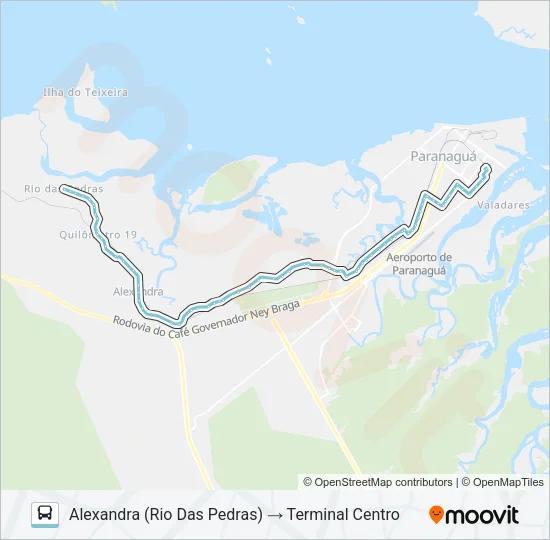012 ALEXANDRA (VIA ESTRADA VELHA) Bus Line Map