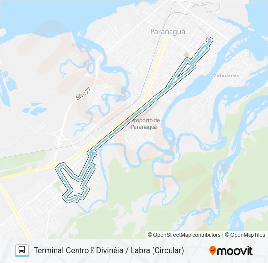 026 DIVINÉIA / LABRA Bus Line Map