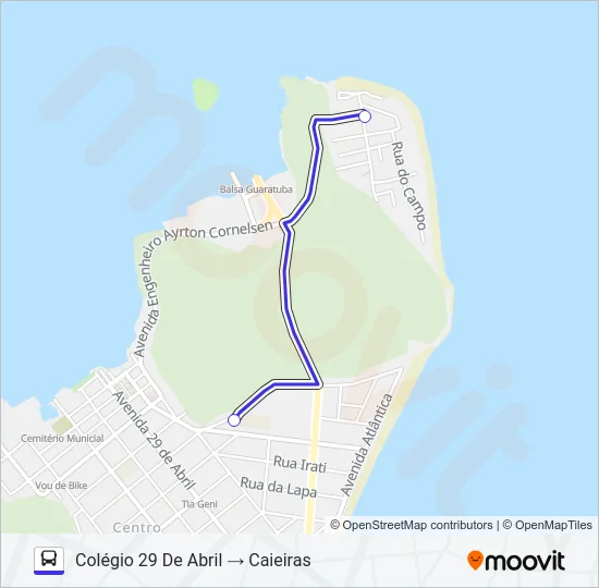 004 COLÉGIO 29 DE ABRIL Bus Line Map