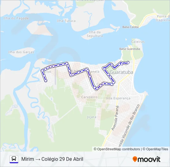 004 COLÉGIO 29 DE ABRIL Bus Line Map