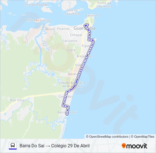 004 COLÉGIO 29 DE ABRIL Bus Line Map