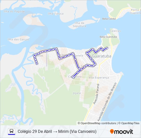 004 COLÉGIO 29 DE ABRIL bus Line Map