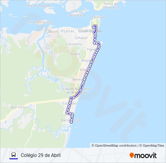 004 COLÉGIO 29 DE ABRIL bus Line Map