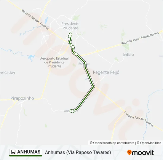 ANHUMAS Bus Line Map