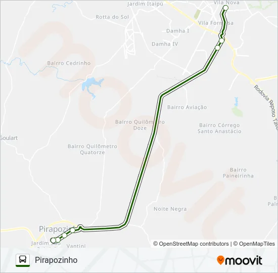 PIRAPOZINHO Bus Line Map