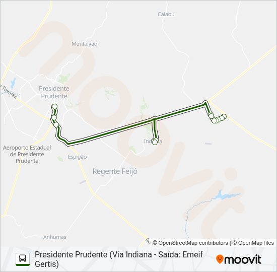 Mapa da linha MARTINÓPOLIS de ônibus