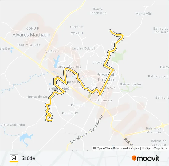139 SAÚDE Bus Line Map