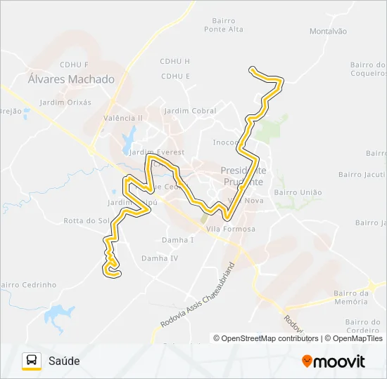 139 SAÚDE Bus Line Map