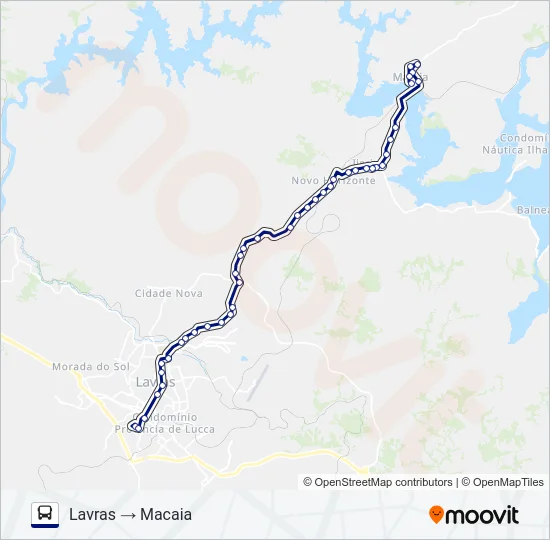 SÃO CRISTÓVÃO 3106 Bus Line Map