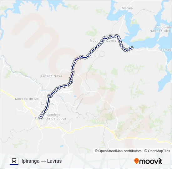 SÃO CRISTÓVÃO 3106A Bus Line Map